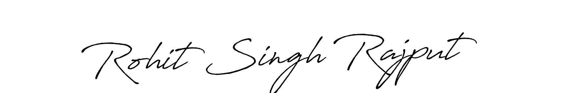 How to make Rohit Singh Rajput name signature. Use Antro_Vectra_Bolder style for creating short signs online. This is the latest handwritten sign. Rohit Singh Rajput signature style 7 images and pictures png