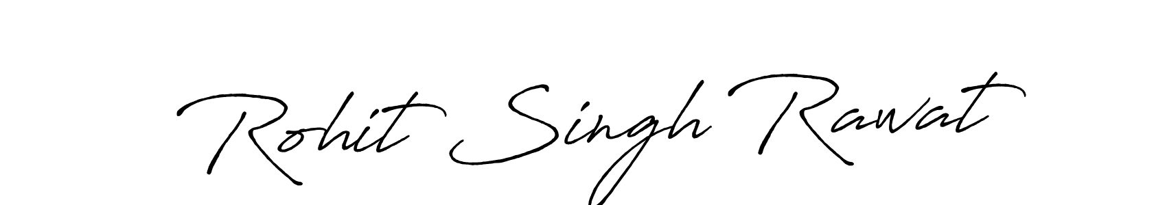 How to make Rohit Singh Rawat name signature. Use Antro_Vectra_Bolder style for creating short signs online. This is the latest handwritten sign. Rohit Singh Rawat signature style 7 images and pictures png