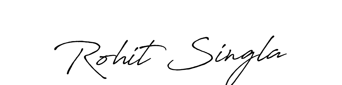 The best way (Antro_Vectra_Bolder) to make a short signature is to pick only two or three words in your name. The name Rohit Singla include a total of six letters. For converting this name. Rohit Singla signature style 7 images and pictures png