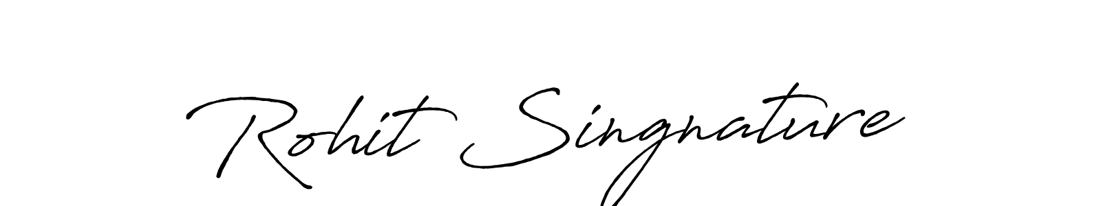 This is the best signature style for the Rohit Singnature name. Also you like these signature font (Antro_Vectra_Bolder). Mix name signature. Rohit Singnature signature style 7 images and pictures png