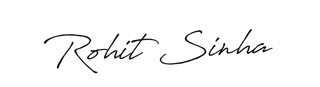 Rohit Sinha stylish signature style. Best Handwritten Sign (Antro_Vectra_Bolder) for my name. Handwritten Signature Collection Ideas for my name Rohit Sinha. Rohit Sinha signature style 7 images and pictures png