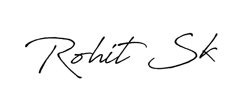 Also You can easily find your signature by using the search form. We will create Rohit Sk name handwritten signature images for you free of cost using Antro_Vectra_Bolder sign style. Rohit Sk signature style 7 images and pictures png