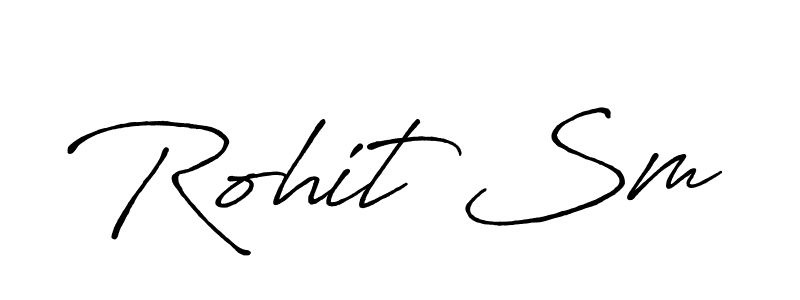 Also we have Rohit Sm name is the best signature style. Create professional handwritten signature collection using Antro_Vectra_Bolder autograph style. Rohit Sm signature style 7 images and pictures png