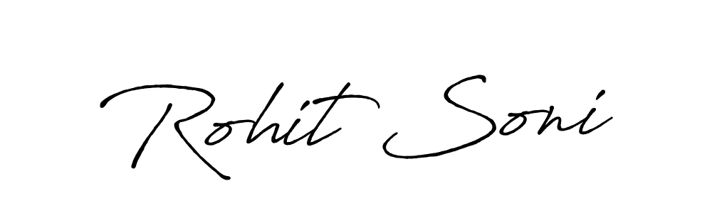 Rohit Soni stylish signature style. Best Handwritten Sign (Antro_Vectra_Bolder) for my name. Handwritten Signature Collection Ideas for my name Rohit Soni. Rohit Soni signature style 7 images and pictures png