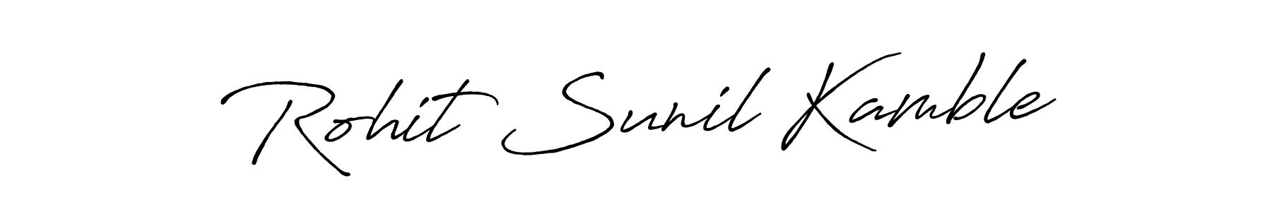 Make a beautiful signature design for name Rohit Sunil Kamble. With this signature (Antro_Vectra_Bolder) style, you can create a handwritten signature for free. Rohit Sunil Kamble signature style 7 images and pictures png