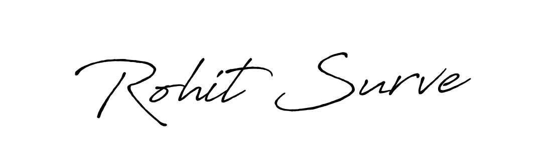 Create a beautiful signature design for name Rohit Surve. With this signature (Antro_Vectra_Bolder) fonts, you can make a handwritten signature for free. Rohit Surve signature style 7 images and pictures png
