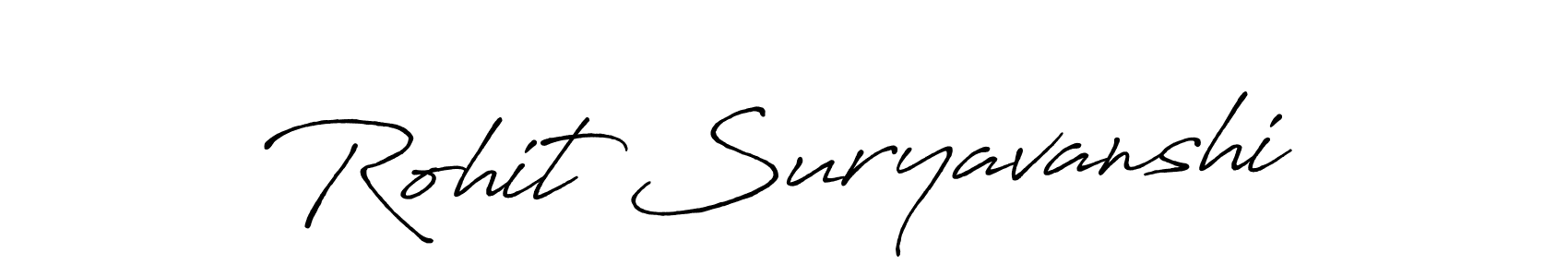 Rohit Suryavanshi stylish signature style. Best Handwritten Sign (Antro_Vectra_Bolder) for my name. Handwritten Signature Collection Ideas for my name Rohit Suryavanshi. Rohit Suryavanshi signature style 7 images and pictures png