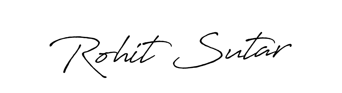 Also we have Rohit Sutar name is the best signature style. Create professional handwritten signature collection using Antro_Vectra_Bolder autograph style. Rohit Sutar signature style 7 images and pictures png
