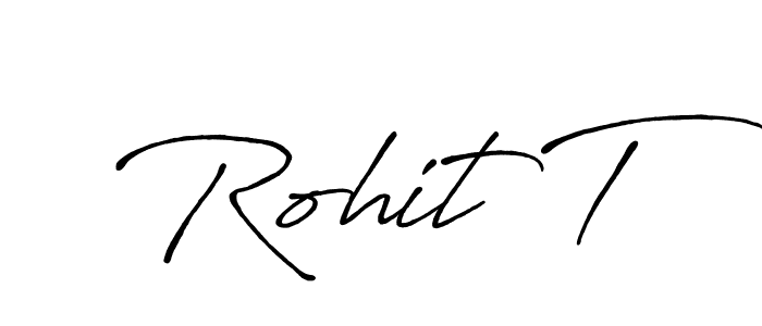 Antro_Vectra_Bolder is a professional signature style that is perfect for those who want to add a touch of class to their signature. It is also a great choice for those who want to make their signature more unique. Get Rohit T name to fancy signature for free. Rohit T signature style 7 images and pictures png
