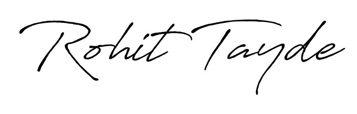Stand out with a creative autograph for Rohit Tayde. The Antro_Vectra_Bolder styling blends modern aesthetics with classic signature flourishes. Rohit Tayde signature style 7 images and pictures png