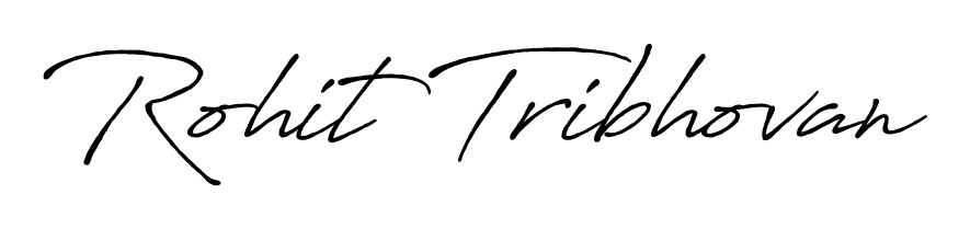 The Antro_Vectra_Bolder signature style provides a bold statement for name Rohit Tribhovan. Designed for business owners, executives, and leaders. Rohit Tribhovan signature style 7 images and pictures png