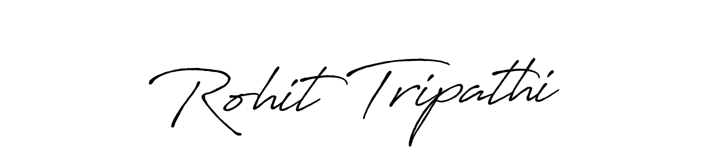 How to make Rohit Tripathi name signature. Use Antro_Vectra_Bolder style for creating short signs online. This is the latest handwritten sign. Rohit Tripathi signature style 7 images and pictures png