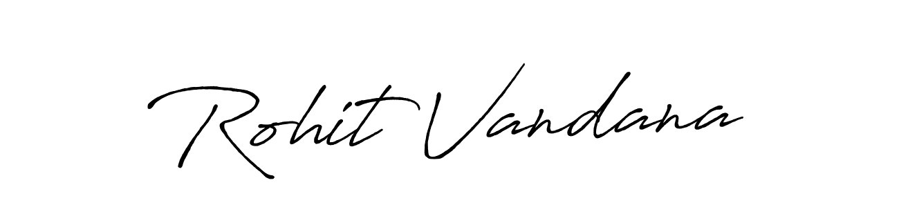 Design your own signature with our free online signature maker. With this signature software, you can create a handwritten (Antro_Vectra_Bolder) signature for name Rohit Vandana. Rohit Vandana signature style 7 images and pictures png