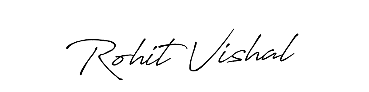 if you are searching for the best signature style for your name Rohit Vishal. so please give up your signature search. here we have designed multiple signature styles  using Antro_Vectra_Bolder. Rohit Vishal signature style 7 images and pictures png