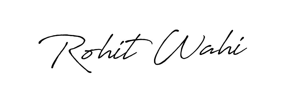 Also You can easily find your signature by using the search form. We will create Rohit Wahi name handwritten signature images for you free of cost using Antro_Vectra_Bolder sign style. Rohit Wahi signature style 7 images and pictures png