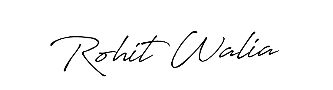 How to make Rohit Walia signature? Antro_Vectra_Bolder is a professional autograph style. Create handwritten signature for Rohit Walia name. Rohit Walia signature style 7 images and pictures png