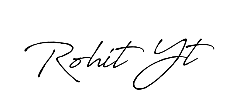Make a beautiful signature design for name Rohit Yt. With this signature (Antro_Vectra_Bolder) style, you can create a handwritten signature for free. Rohit Yt signature style 7 images and pictures png