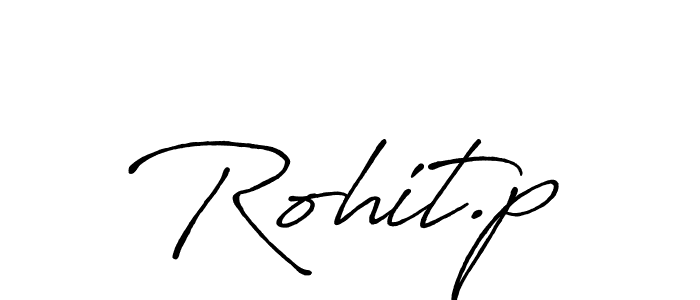Use a signature maker to create a handwritten signature online. With this signature software, you can design (Antro_Vectra_Bolder) your own signature for name Rohit.p. Rohit.p signature style 7 images and pictures png