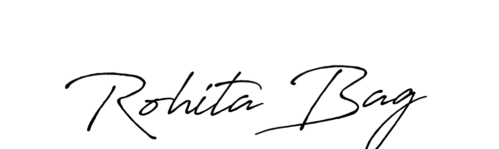 Also we have Rohita Bag name is the best signature style. Create professional handwritten signature collection using Antro_Vectra_Bolder autograph style. Rohita Bag signature style 7 images and pictures png