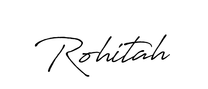 How to make Rohitah signature? Antro_Vectra_Bolder is a professional autograph style. Create handwritten signature for Rohitah name. Rohitah signature style 7 images and pictures png