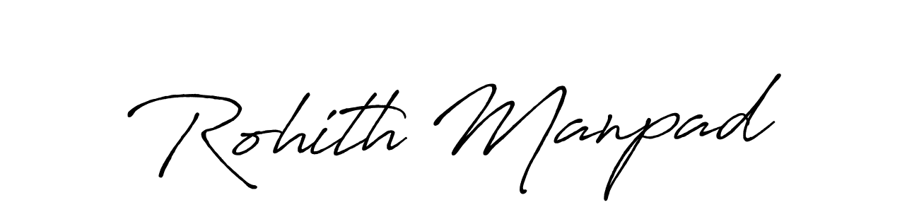 Make a beautiful signature design for name Rohith Manpad. With this signature (Antro_Vectra_Bolder) style, you can create a handwritten signature for free. Rohith Manpad signature style 7 images and pictures png