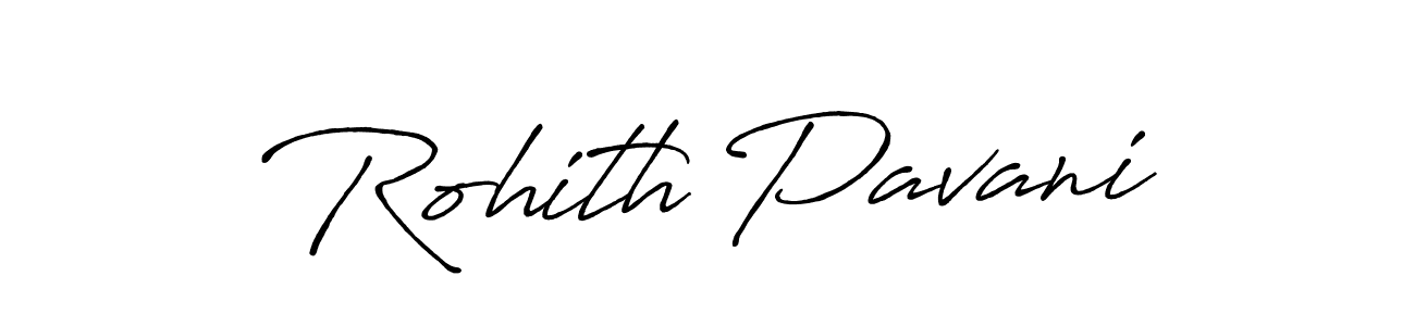 Rohith Pavani stylish signature style. Best Handwritten Sign (Antro_Vectra_Bolder) for my name. Handwritten Signature Collection Ideas for my name Rohith Pavani. Rohith Pavani signature style 7 images and pictures png