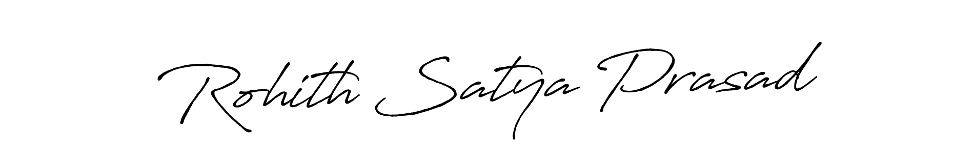Antro_Vectra_Bolder is a professional signature style that is perfect for those who want to add a touch of class to their signature. It is also a great choice for those who want to make their signature more unique. Get Rohith Satya Prasad name to fancy signature for free. Rohith Satya Prasad signature style 7 images and pictures png