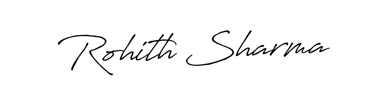 Create a beautiful signature design for name Rohith Sharma. With this signature (Antro_Vectra_Bolder) fonts, you can make a handwritten signature for free. Rohith Sharma signature style 7 images and pictures png