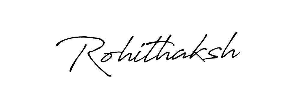 Make a beautiful signature design for name Rohithaksh. With this signature (Antro_Vectra_Bolder) style, you can create a handwritten signature for free. Rohithaksh signature style 7 images and pictures png