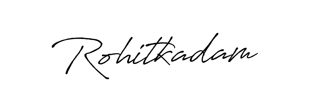 Rohitkadam stylish signature style. Best Handwritten Sign (Antro_Vectra_Bolder) for my name. Handwritten Signature Collection Ideas for my name Rohitkadam. Rohitkadam signature style 7 images and pictures png