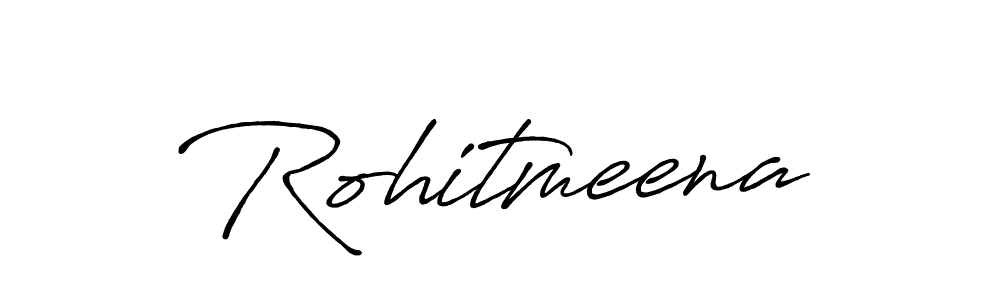 Antro_Vectra_Bolder is a professional signature style that is perfect for those who want to add a touch of class to their signature. It is also a great choice for those who want to make their signature more unique. Get Rohitmeena name to fancy signature for free. Rohitmeena signature style 7 images and pictures png