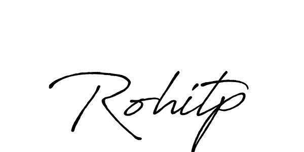 Create a beautiful signature design for name Rohitp. With this signature (Antro_Vectra_Bolder) fonts, you can make a handwritten signature for free. Rohitp signature style 7 images and pictures png