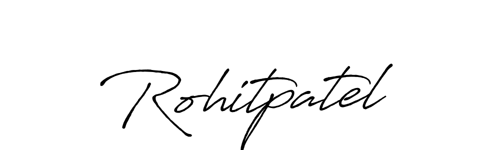 It looks lik you need a new signature style for name Rohitpatel. Design unique handwritten (Antro_Vectra_Bolder) signature with our free signature maker in just a few clicks. Rohitpatel signature style 7 images and pictures png