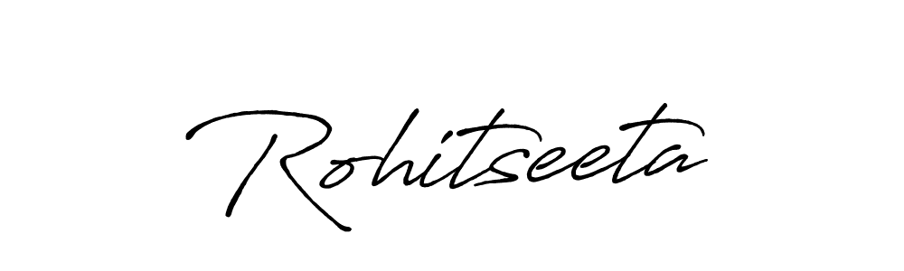 Also we have Rohitseeta name is the best signature style. Create professional handwritten signature collection using Antro_Vectra_Bolder autograph style. Rohitseeta signature style 7 images and pictures png