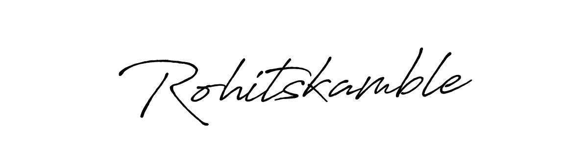How to make Rohitskamble signature? Antro_Vectra_Bolder is a professional autograph style. Create handwritten signature for Rohitskamble name. Rohitskamble signature style 7 images and pictures png