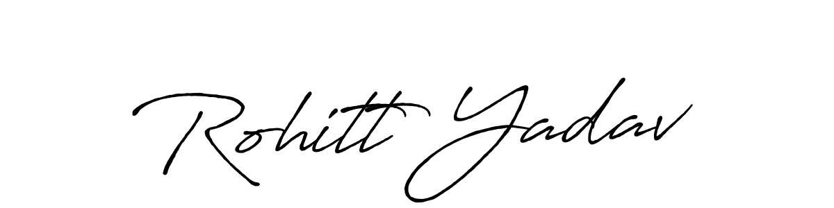 How to make Rohitt Yadav signature? Antro_Vectra_Bolder is a professional autograph style. Create handwritten signature for Rohitt Yadav name. Rohitt Yadav signature style 7 images and pictures png