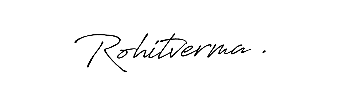 How to make Rohitverma . name signature. Use Antro_Vectra_Bolder style for creating short signs online. This is the latest handwritten sign. Rohitverma . signature style 7 images and pictures png