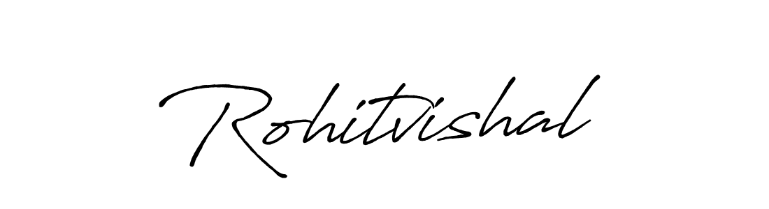 Similarly Antro_Vectra_Bolder is the best handwritten signature design. Signature creator online .You can use it as an online autograph creator for name Rohitvishal. Rohitvishal signature style 7 images and pictures png