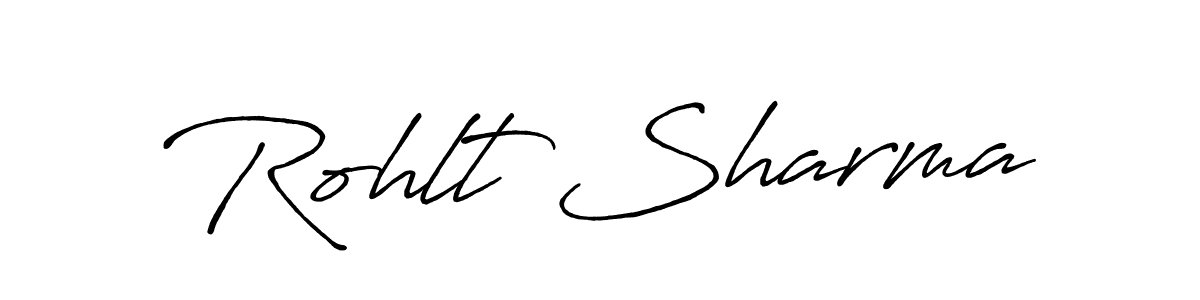 Design your own signature with our free online signature maker. With this signature software, you can create a handwritten (Antro_Vectra_Bolder) signature for name Rohlt Sharma. Rohlt Sharma signature style 7 images and pictures png