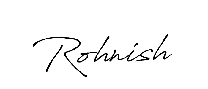 Antro_Vectra_Bolder is a professional signature style that is perfect for those who want to add a touch of class to their signature. It is also a great choice for those who want to make their signature more unique. Get Rohnish name to fancy signature for free. Rohnish signature style 7 images and pictures png