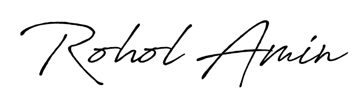 Achieve flawless digital penmanship with Rohol Amin name in Antro_Vectra_Bolder font. The perfect tool for creating online signatures. Rohol Amin signature style 7 images and pictures png
