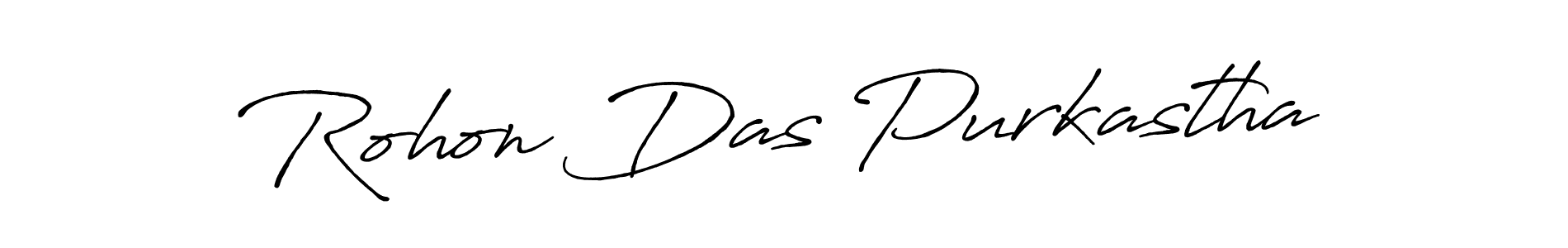 It looks lik you need a new signature style for name Rohon Das Purkastha. Design unique handwritten (Antro_Vectra_Bolder) signature with our free signature maker in just a few clicks. Rohon Das Purkastha signature style 7 images and pictures png