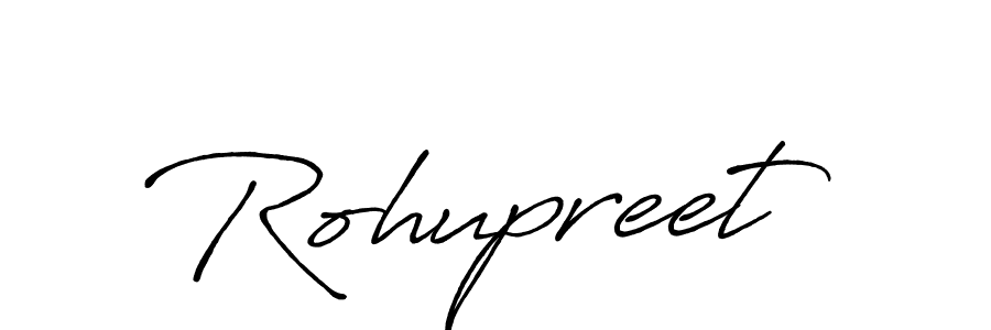 Rohupreet stylish signature style. Best Handwritten Sign (Antro_Vectra_Bolder) for my name. Handwritten Signature Collection Ideas for my name Rohupreet. Rohupreet signature style 7 images and pictures png