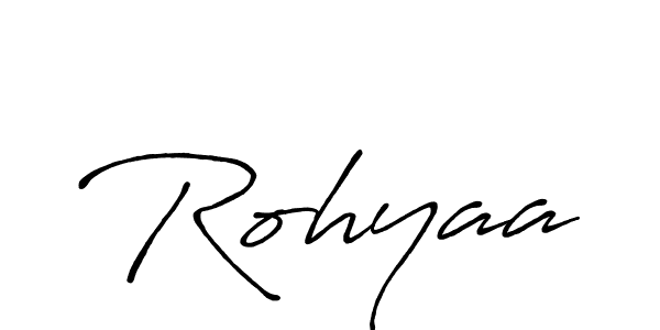Rohyaa stylish signature style. Best Handwritten Sign (Antro_Vectra_Bolder) for my name. Handwritten Signature Collection Ideas for my name Rohyaa. Rohyaa signature style 7 images and pictures png