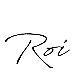 Also we have Roi name is the best signature style. Create professional handwritten signature collection using Antro_Vectra_Bolder autograph style. Roi signature style 7 images and pictures png