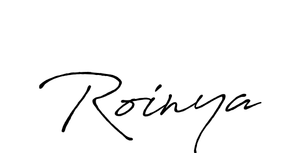 Roinya stylish signature style. Best Handwritten Sign (Antro_Vectra_Bolder) for my name. Handwritten Signature Collection Ideas for my name Roinya. Roinya signature style 7 images and pictures png