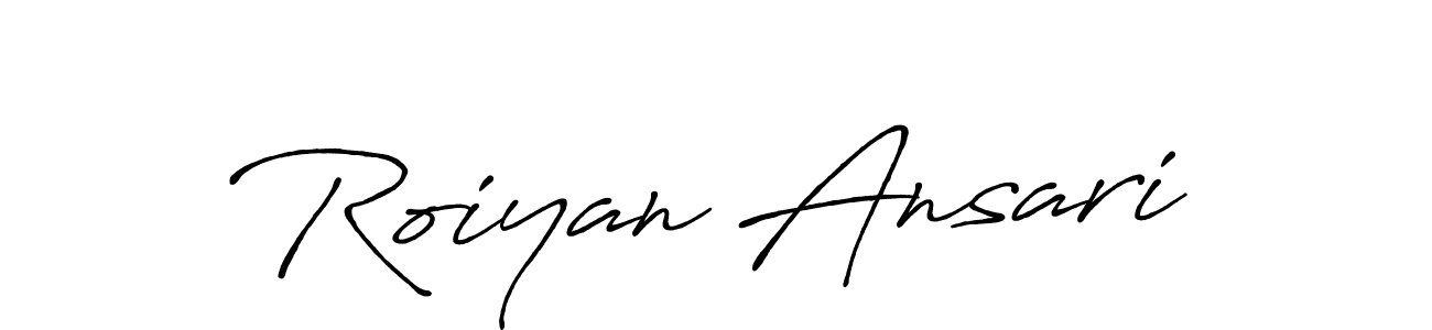 It looks lik you need a new signature style for name Roiyan Ansari. Design unique handwritten (Antro_Vectra_Bolder) signature with our free signature maker in just a few clicks. Roiyan Ansari signature style 7 images and pictures png