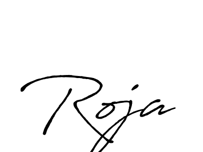 It looks lik you need a new signature style for name Roja. Design unique handwritten (Antro_Vectra_Bolder) signature with our free signature maker in just a few clicks. Roja signature style 7 images and pictures png