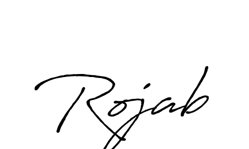 Make a beautiful signature design for name Rojab. Use this online signature maker to create a handwritten signature for free. Rojab signature style 7 images and pictures png