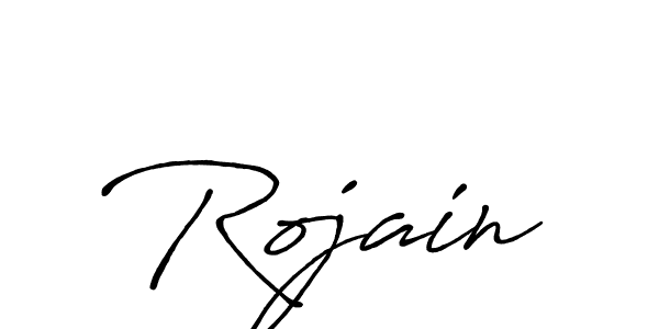 Design your own signature with our free online signature maker. With this signature software, you can create a handwritten (Antro_Vectra_Bolder) signature for name Rojain. Rojain signature style 7 images and pictures png